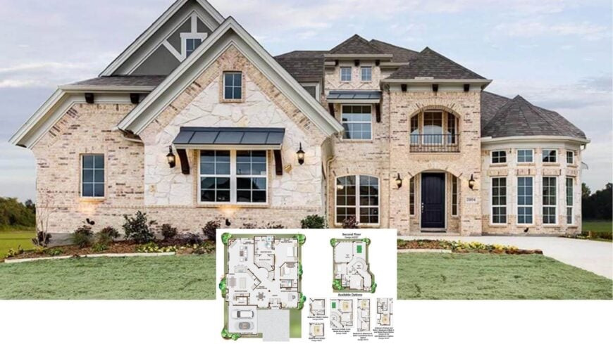 Unveiling the Splendor: Explore the Stone and Brick Sophistication of This Grand Facade