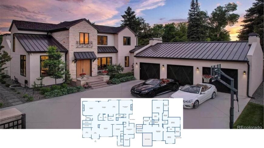 Tour This 4-Bed Contemporary Craftsman With Vaulted Beams, Game Room, and Resort-Style Backyard (≈5,100-Sq-Ft Floor Plan)