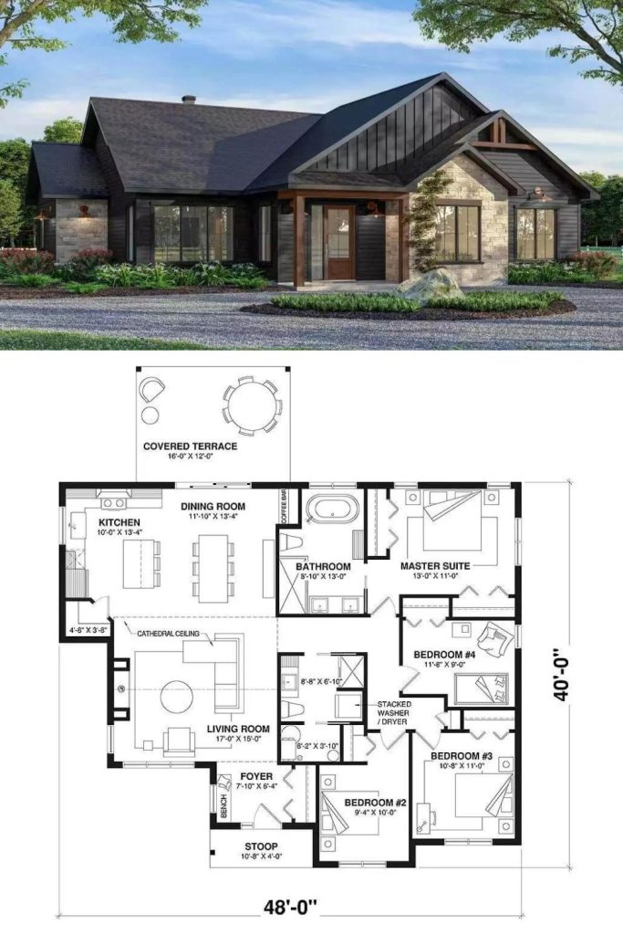 Ranch Style Single-Story 4-Bedroom River Run Home with Open-Concept ...
