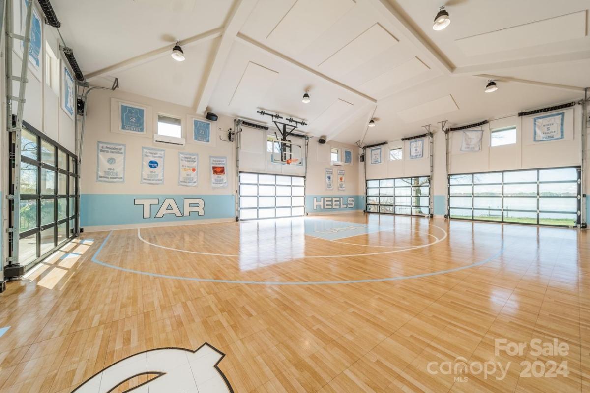 Indoor basketball court