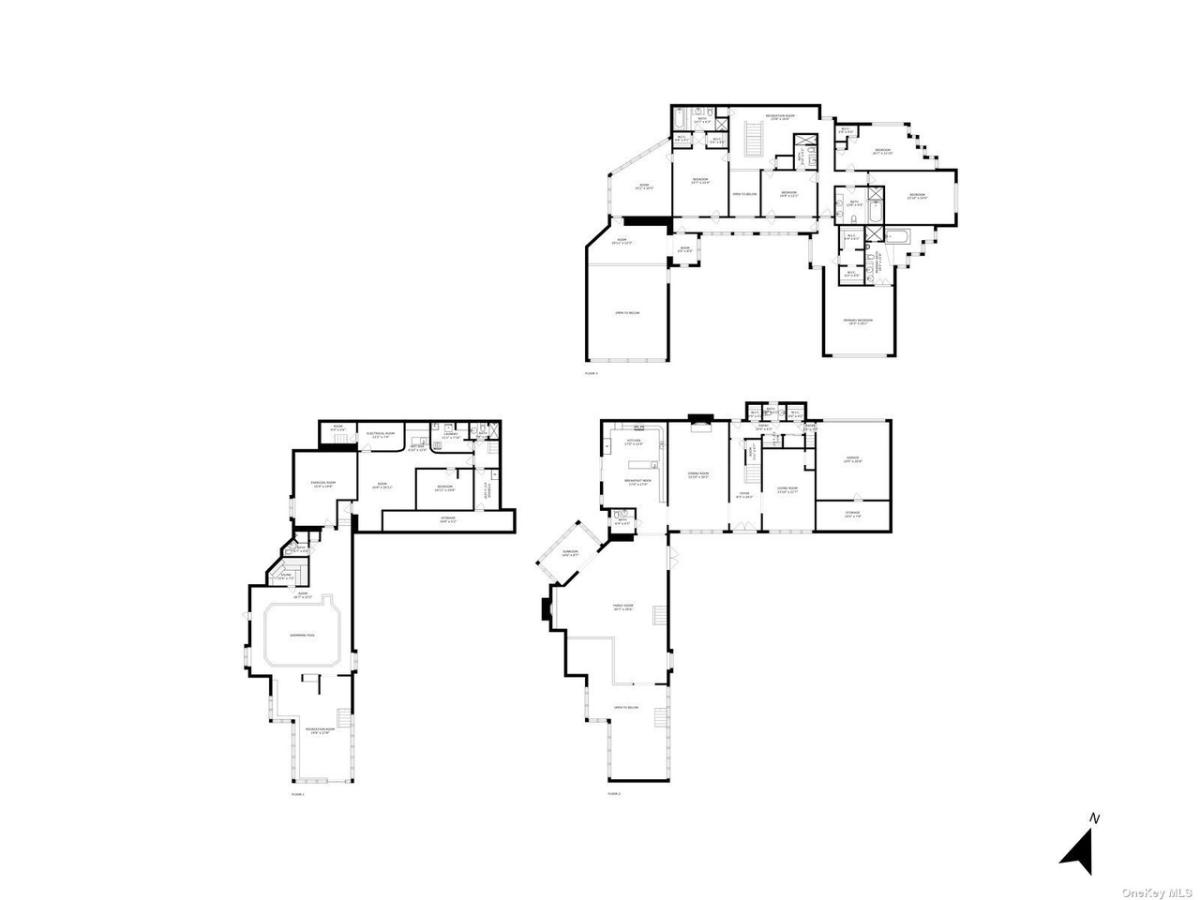 Floor plan of the mansion.