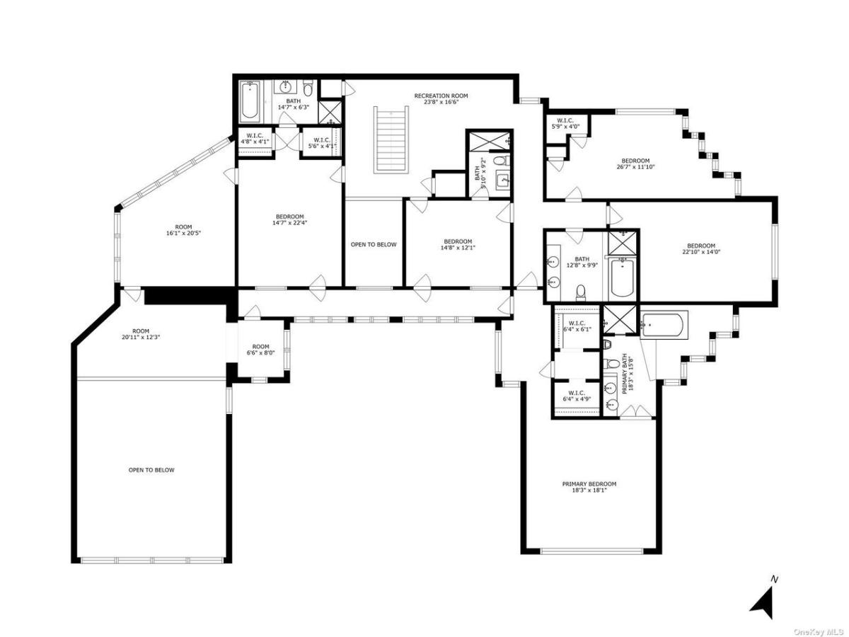 Floor plan of the mansion.