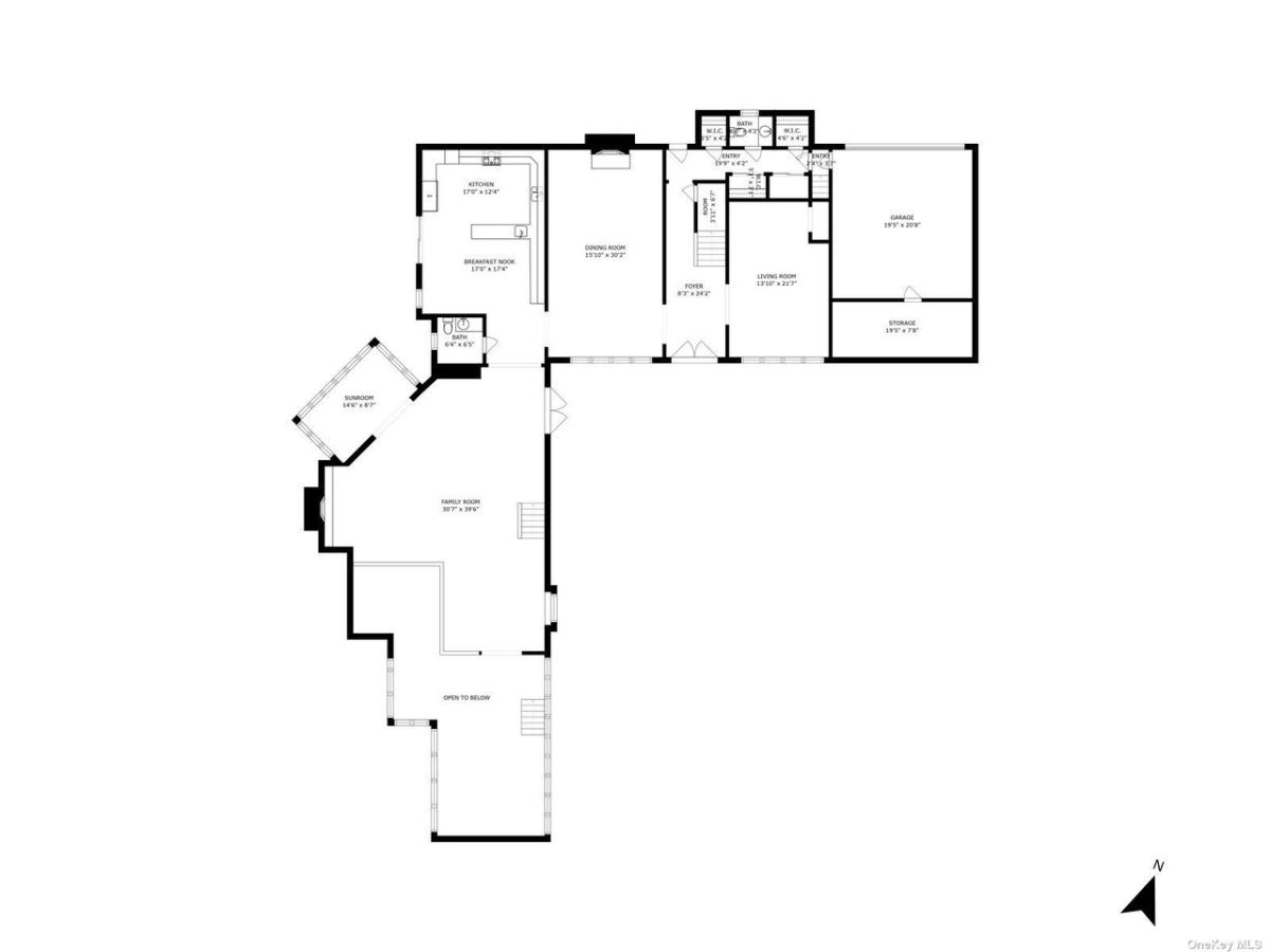Floor plan of the mansion.