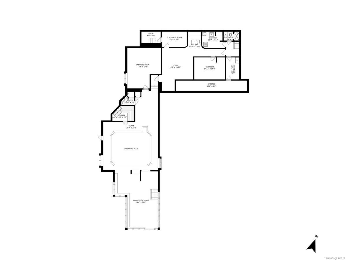 Floor plan of the mansion.