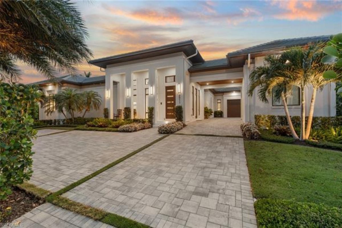 The front view of the property.