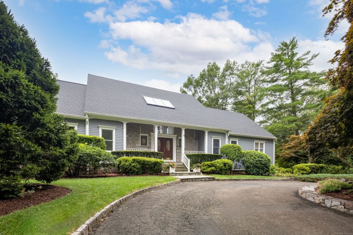 The front exterior of the property.