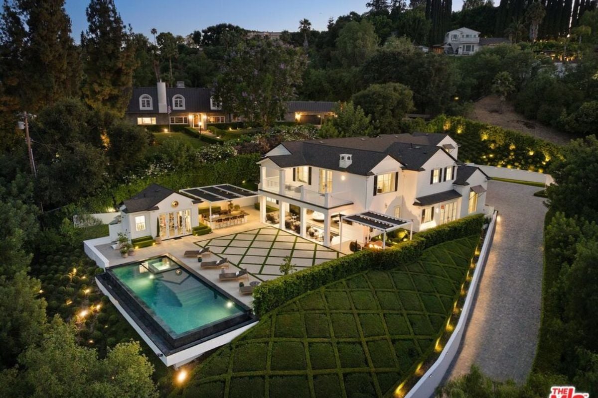 The exterior of the property.