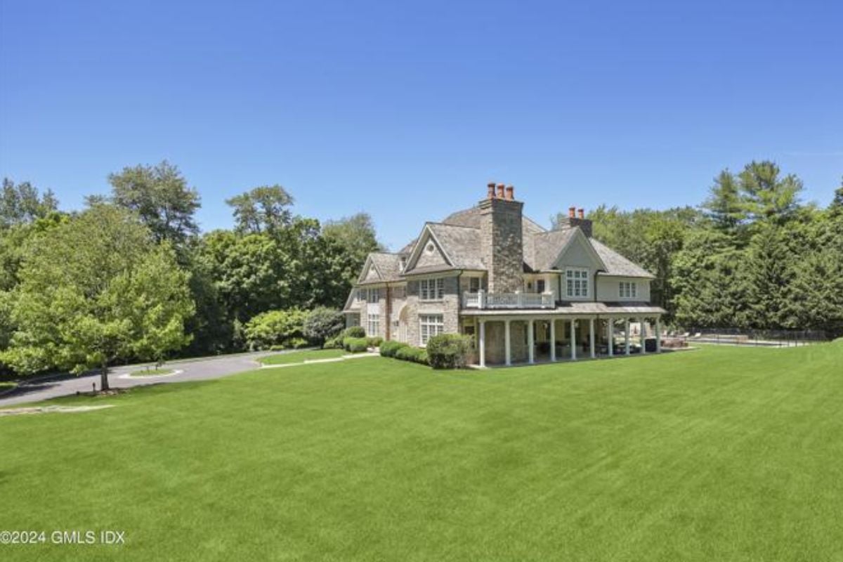 A distant view of the property.