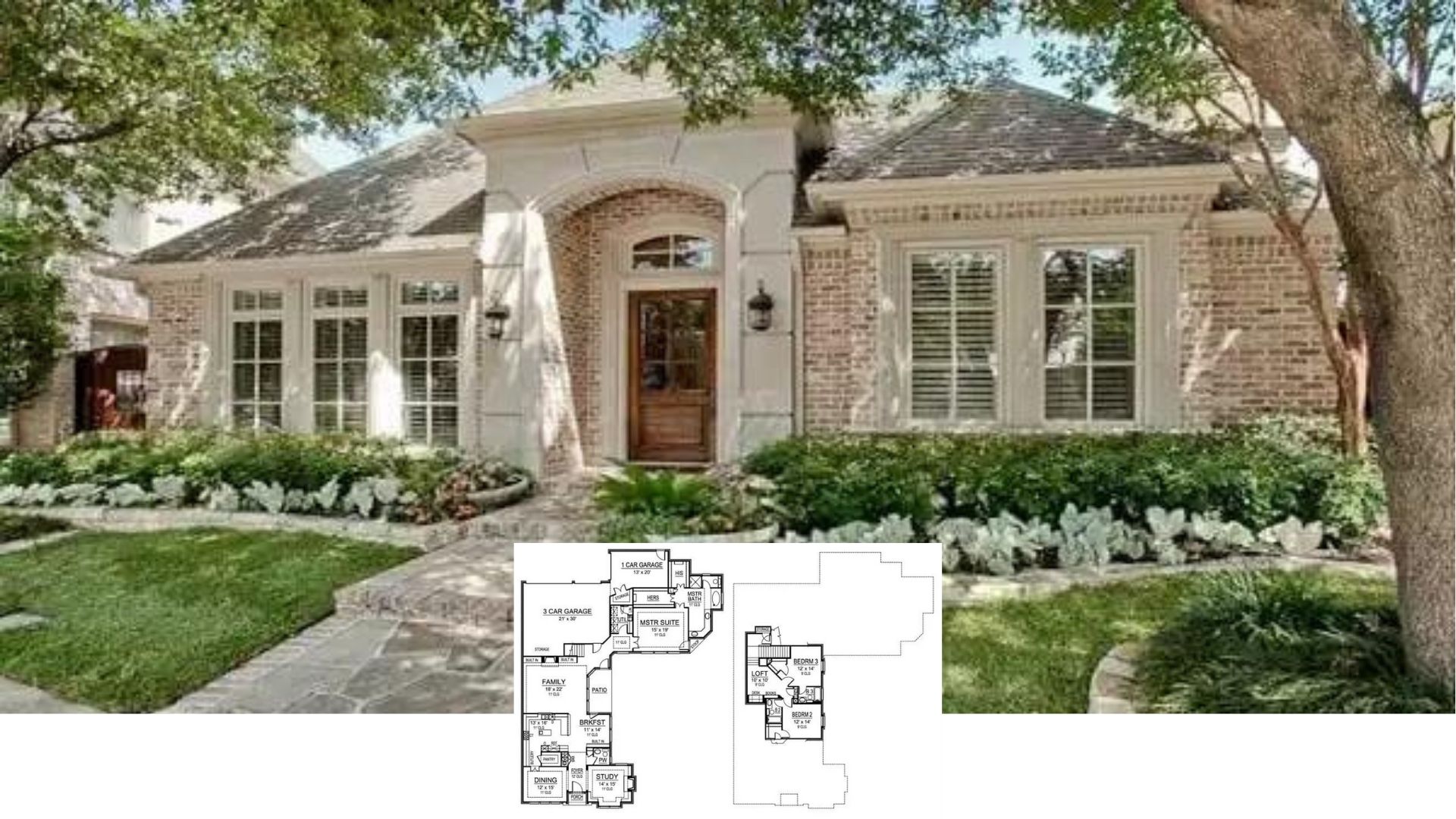 Tour This Brick-Clad Craftsman with Arched Entry and a Clever 3-Bedroom, 2.5-Bath Floor Plan