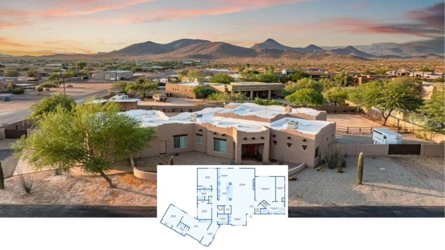 Step Inside This 3,200 Sq. Ft. Southwestern Adobe Home with 4 Bedrooms, 3.5 Baths, and a Private Casita (Floor Plan)