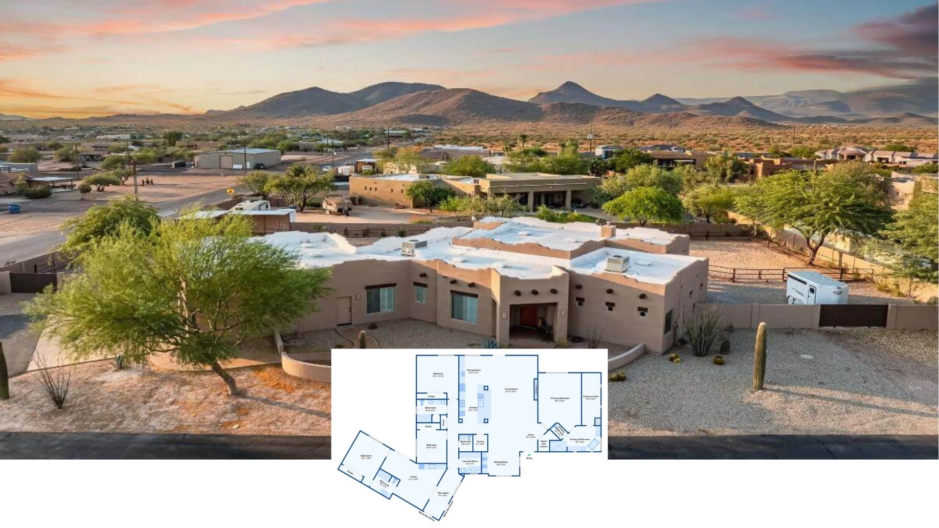 Step Inside This 3,200 Sq. Ft. Southwestern Adobe Home with 4 Bedrooms, 3.5 Baths, and a Private Casita (Floor Plan)