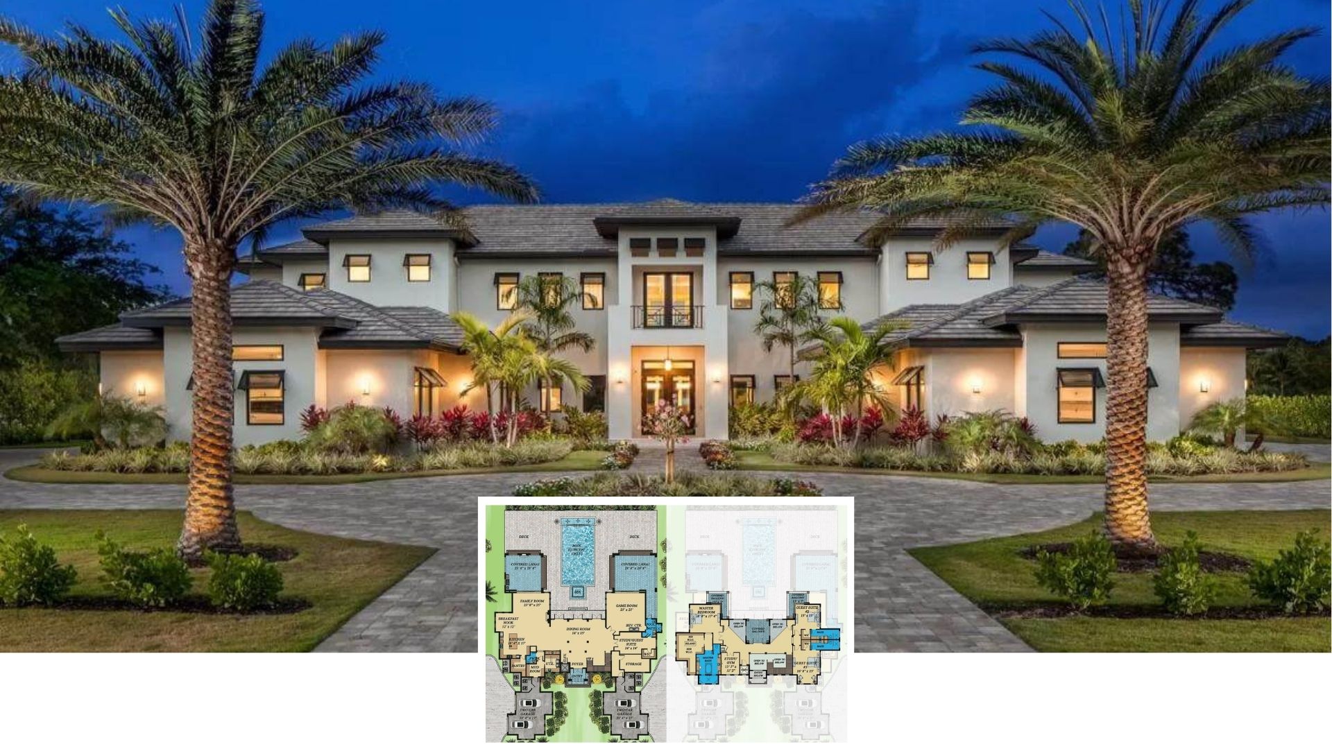 Step Inside This 7,117-Sq.-Ft. Tropical-Contemporary Estate with 4 Bedrooms, Lake Views, and Dual Lanais