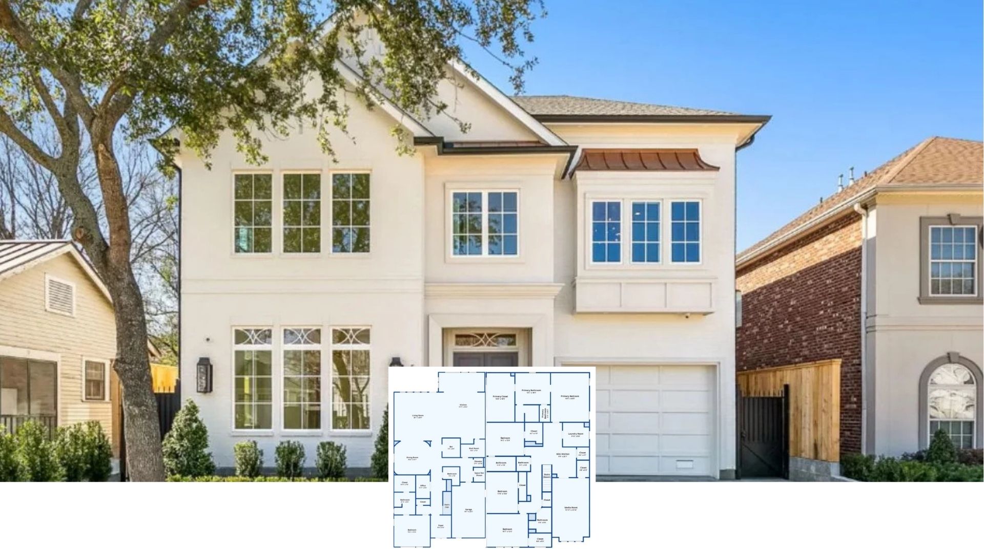 Tour This 5-Bedroom Transitional Estate Dressed in Copper Accents and Filled with Entertainer Perks (≈5,044 Sq. Ft Floor Plan)