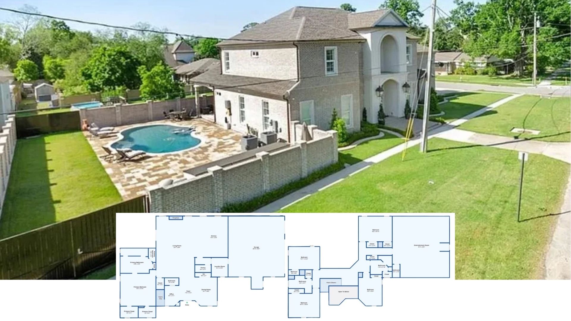 Tour This 5,800-Sq-Ft Mediterranean-Brick Estate with 5 Bedrooms, 5 Baths, and a Resort-Style Backyard