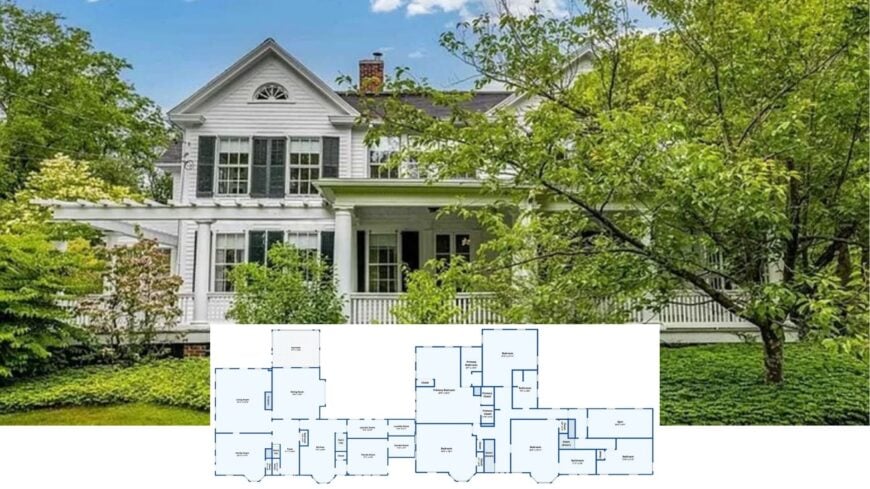 Step Inside This 3,800-Sq-Ft Colonial Haven with Four Bedrooms, a Welcoming Veranda, and a Sun-Filled Home Gym