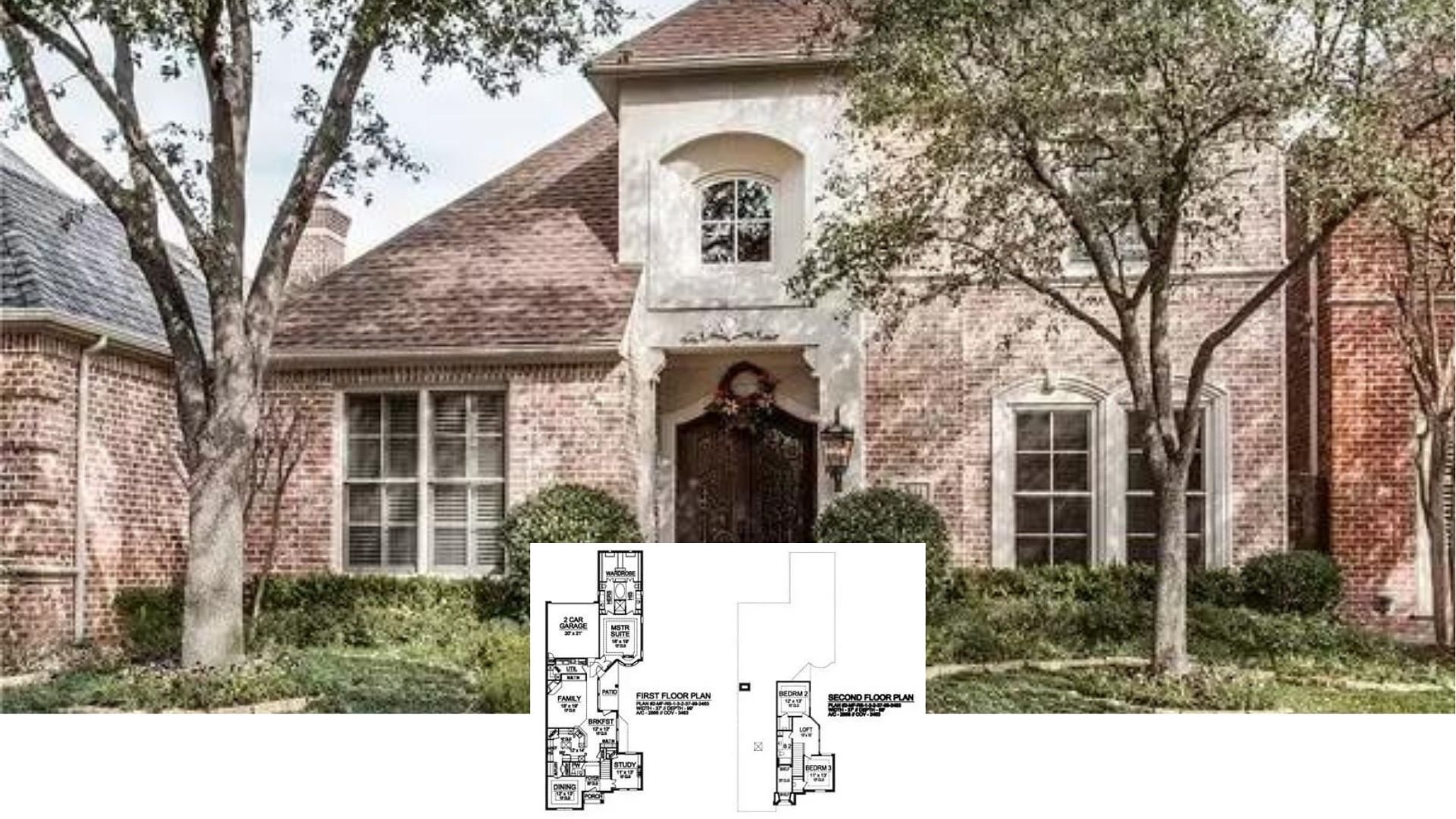 Step Inside This Stately 3-Bedroom Brick Traditional with Dramatic Iron Double Doors (Approx. 2,866 Sq. Ft Floor Plan)