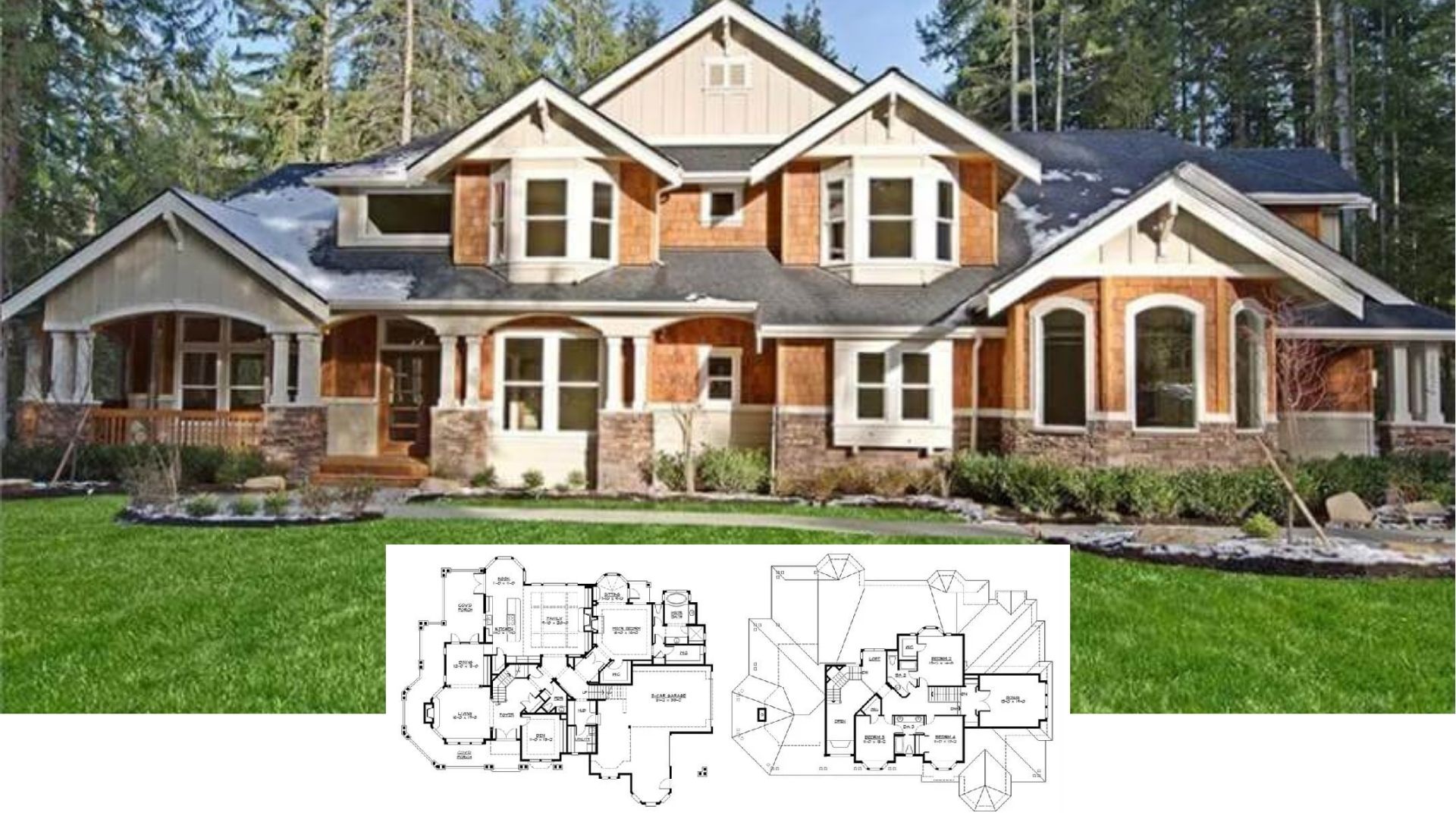Step Inside This 4-Bedroom Forest Craftsman Retreat with Loft & Wraparound Porch
