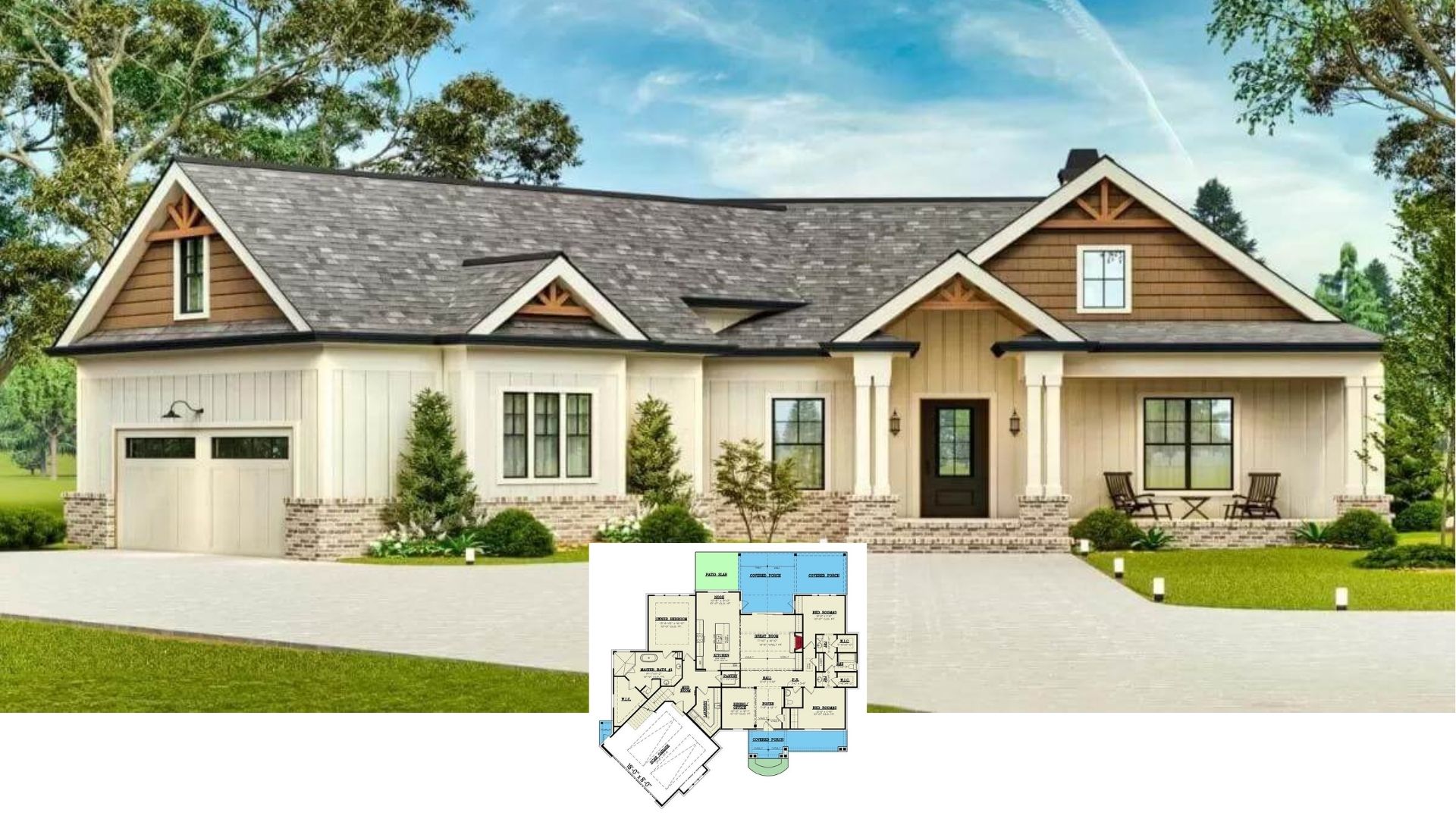 Step Inside This 2,341 Sq. Ft. Craftsman Home with Vaulted Great Room and Bonus Flex Space