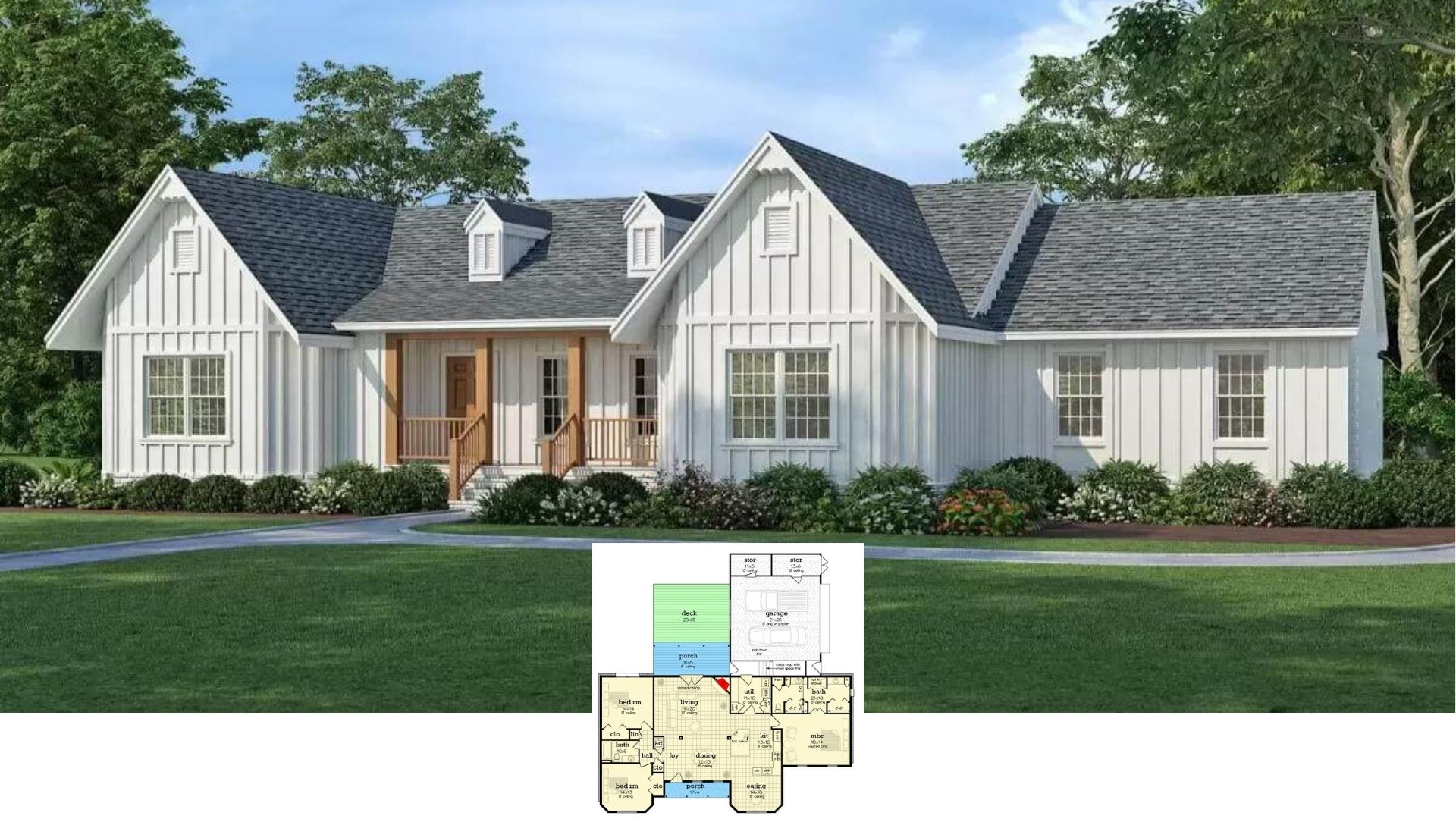 Tour This 2,650-Sq-Ft Craftsman Retreat with Stone Fireplace, Wraparound Porch, and Smart Flow (Floor Plan)