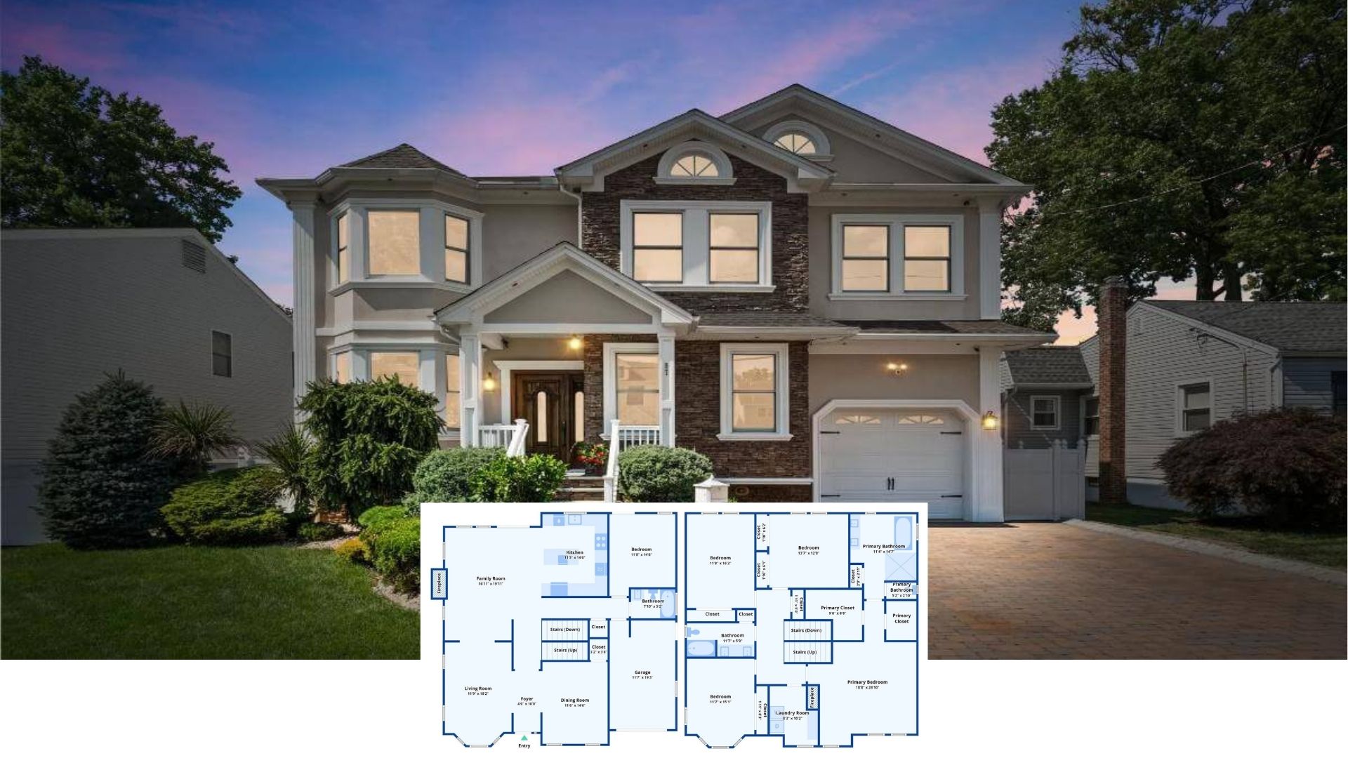 Step Inside This 4-Bedroom Transitional Beauty with Bay Windows and Coffered Ceilings (3,400 Sq. Ft. Floor Plan)
