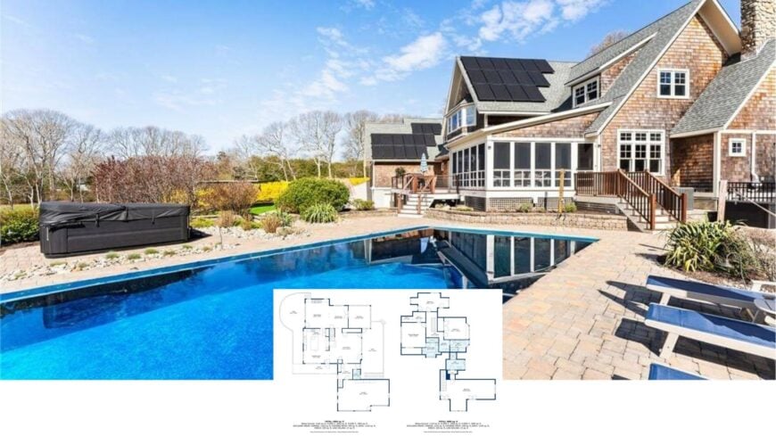 Tour This Solar-Powered 4-Bedroom Craftsman with a Poolside Paradise and 3-Car Garage