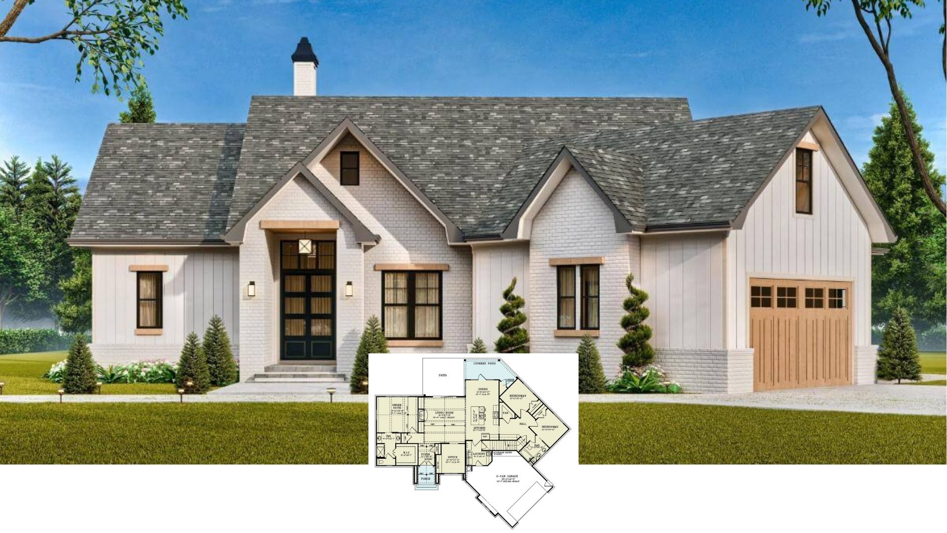 Step Inside This 3-Bedroom, 1,868 Sq. Ft. Brick-and-Board Craftsman with Vaulted Living Room and 361-Sq. Ft. Bonus Loft (Floor Plan)