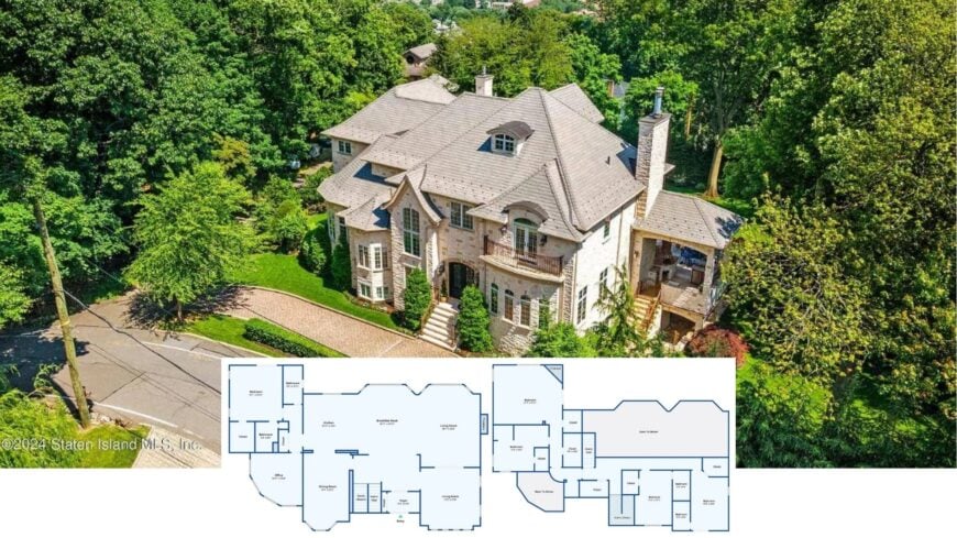 Tour This 8,200-Sq.-Ft. Stone Manor Draped in Woodland Greens