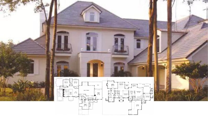 Tour This Grand 5-Bedroom European Manor with Loft, Media Room, and Lakefront Pool (Approx. 5,268 Sq. Ft.)