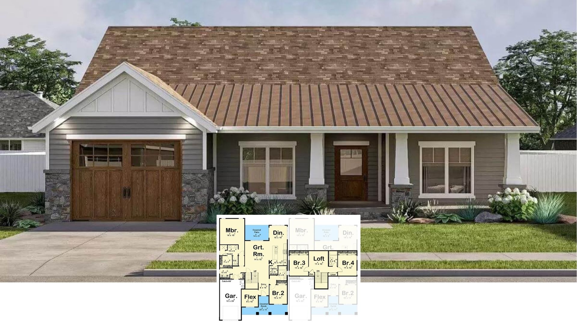 Tour This 2,191-Sq-Ft Craftsman Home That Pairs Timeless Detailing with a Metal Roof