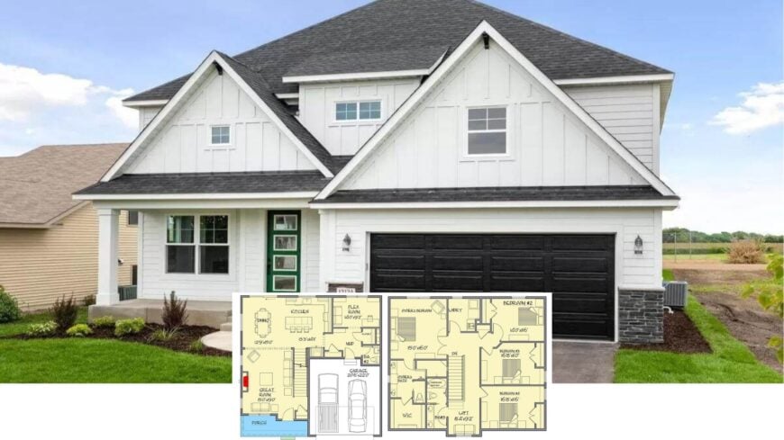 Step Inside This Bold 4-Bedroom Craftsman with Crisp Board-and-Batten Flair (Floor Plan)