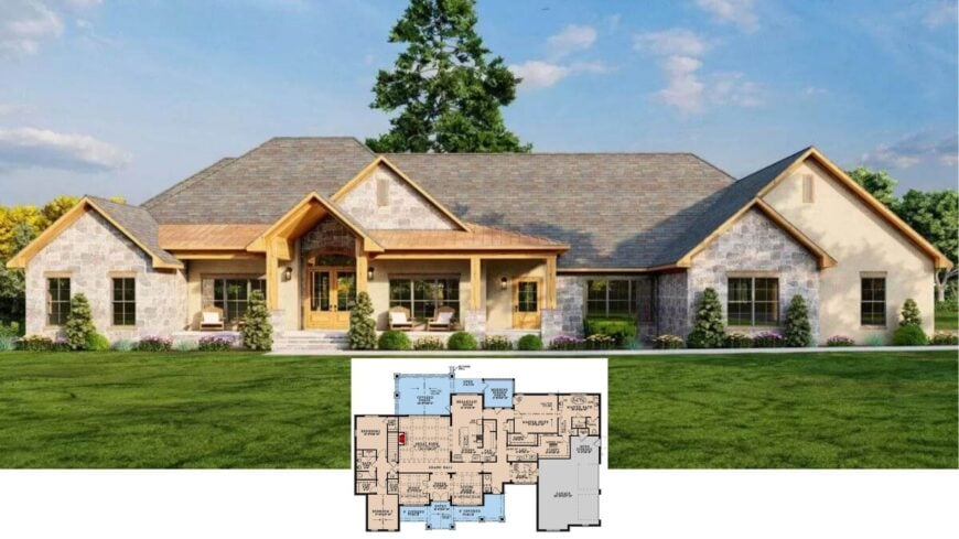 Tour This Stone-Clad Craftsman Ranch with an Entertainment-Ready Lower Level (Approx. 2,850 Sq. Ft., 4 Beds, 3.5 Baths)