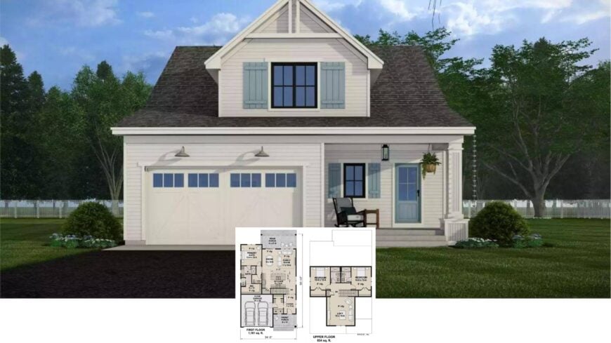 Step Inside This Delightfully Pastel 3-Bedroom Craftsman with Porch Appeal and Smart Flow (Floor Plan)