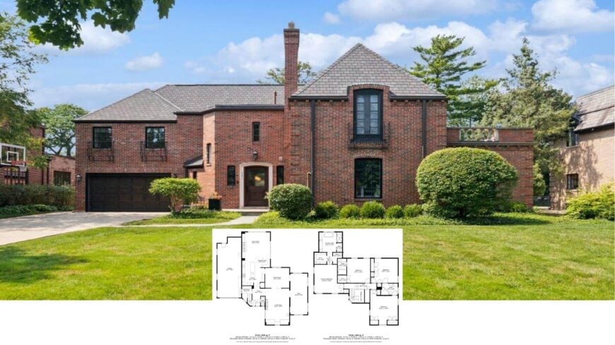 Step Inside This 4,800-Sq-Ft Brick Colonial With 5 Bedrooms, a Showpiece Spiral Staircase, and a Party-Ready Basement (Floor Plan)