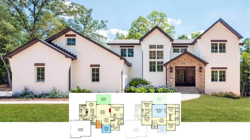 Step Inside This Light-Filled 4-Bedroom Contemporary Craftsman with a Stone-Clad Entry (Approx. 2,841 Sq. Ft.)