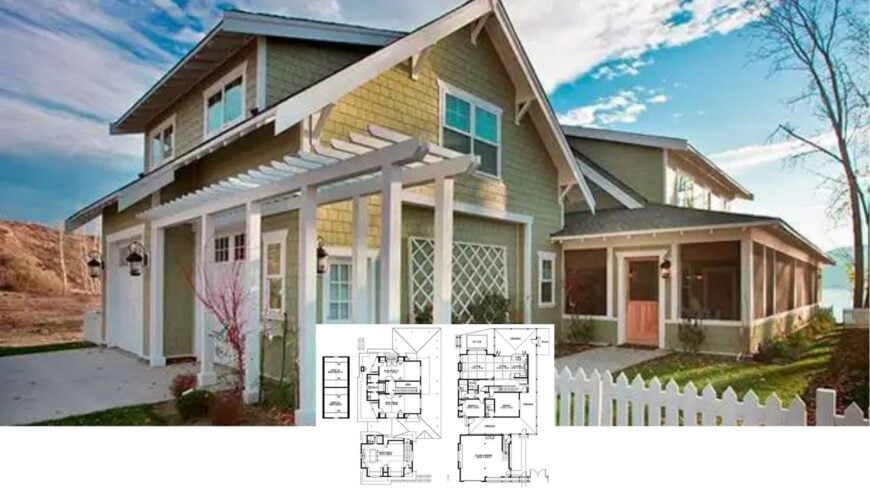 Tour This Inviting 4-Bedroom Craftsman Lake House with Wrap-Around Verandas