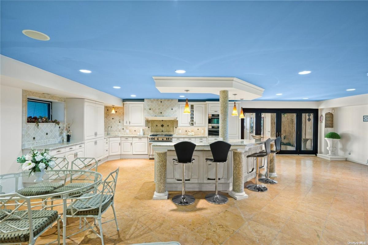 Kitchen with a breakfast nook.