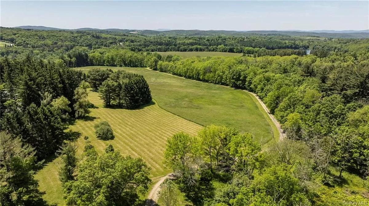 Aerial view of the property.