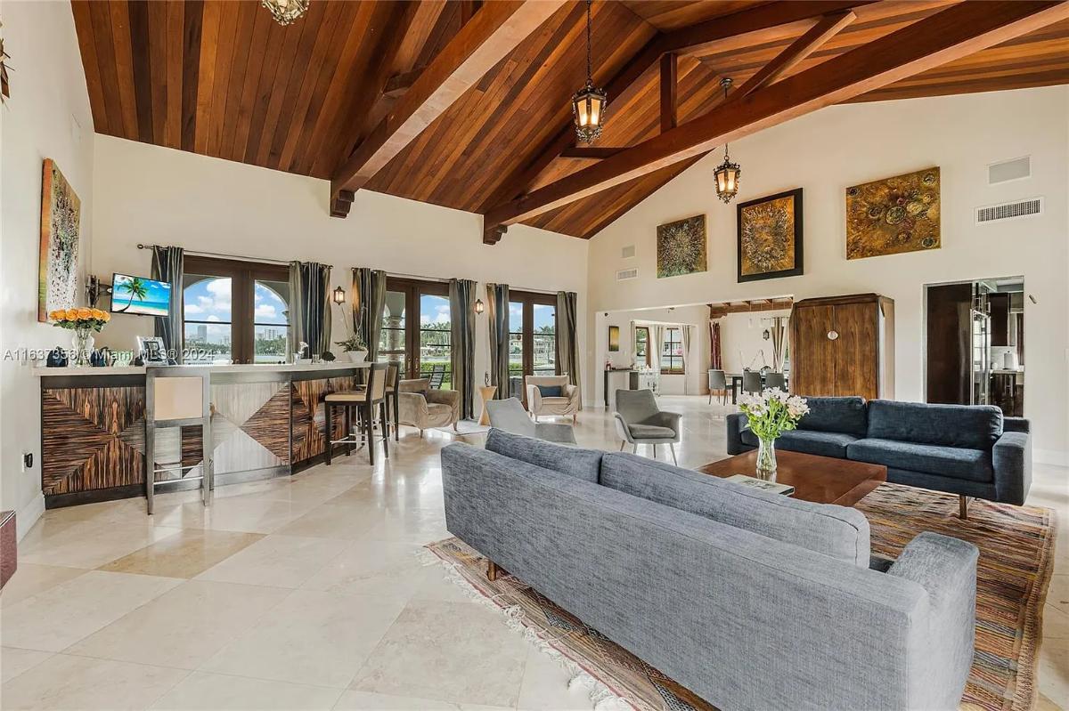 Living room with couches.