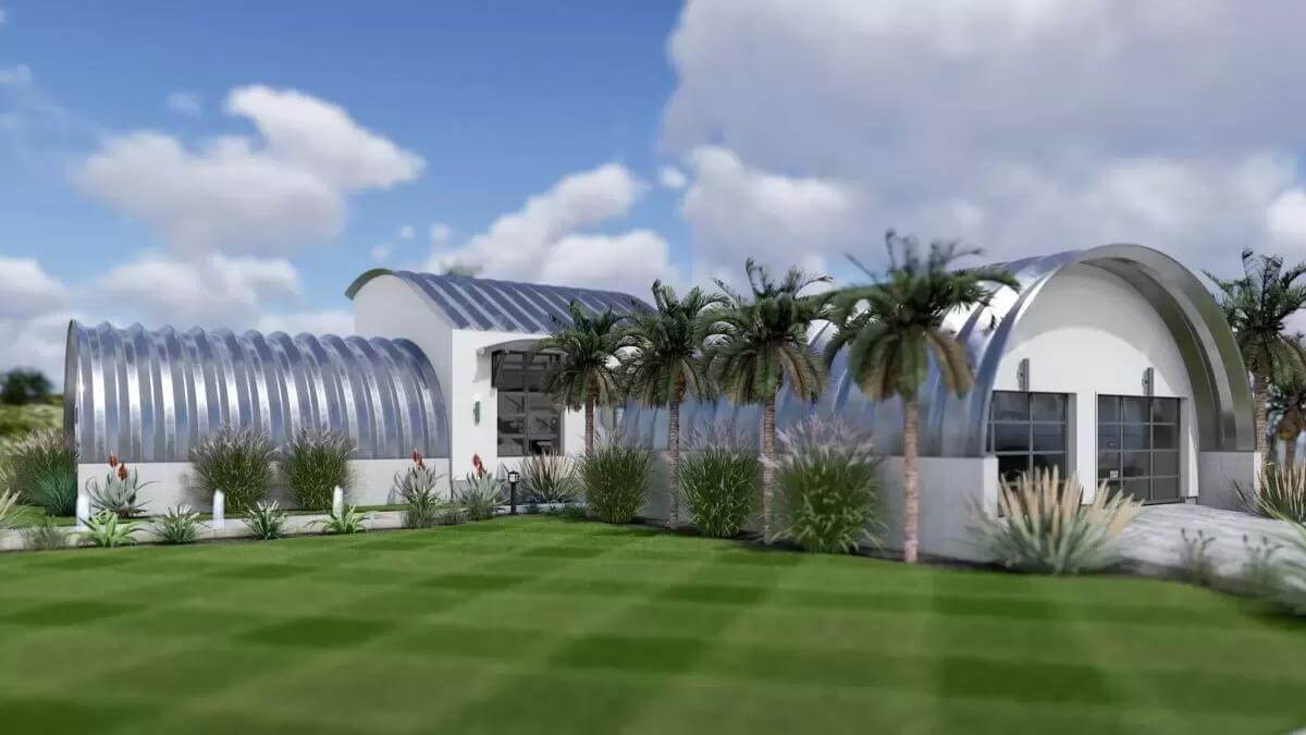 3-Bedroom Innovative Quonset Hut Barndominium with Loft Space and Open-Concept Living (Floor Plan)