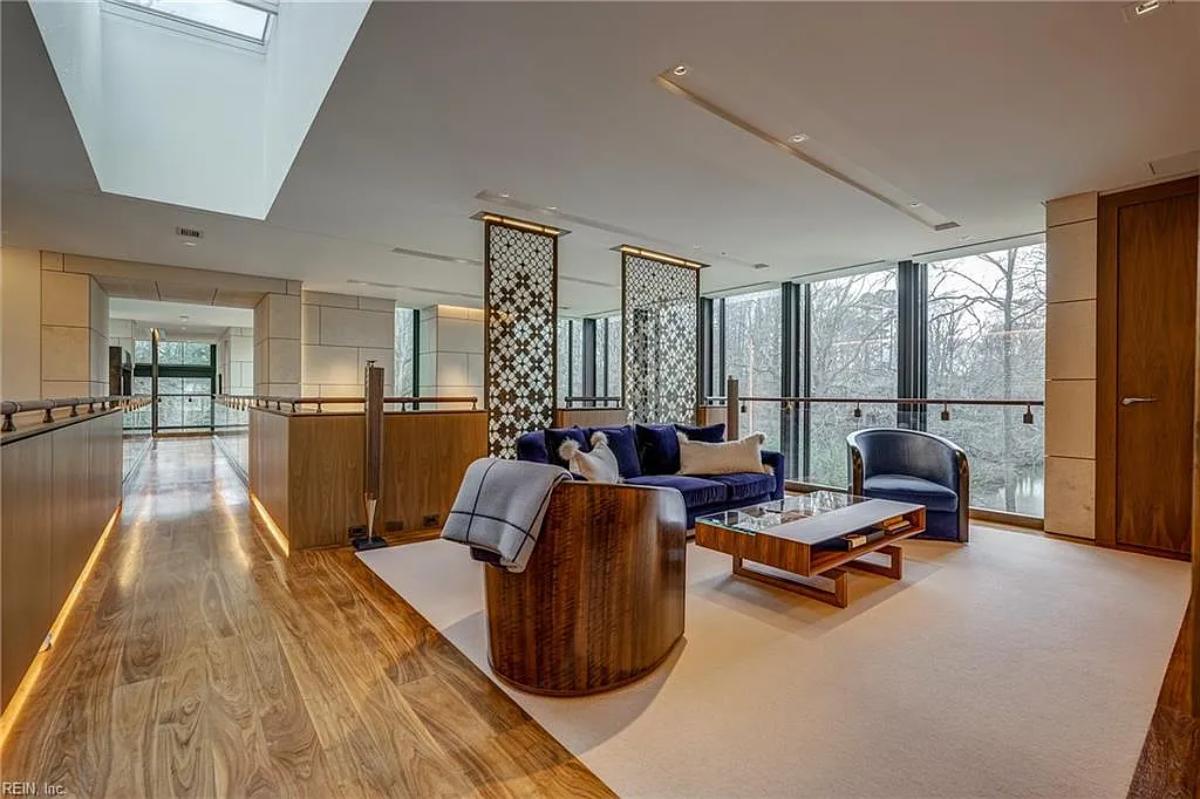 Living room with couches.