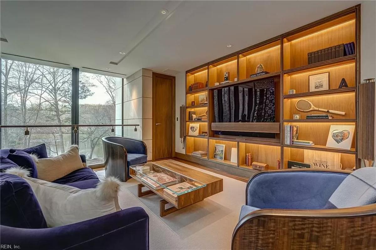 Living room with couches.