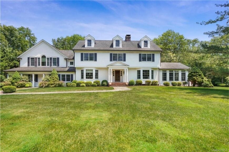 4-Bedroom Colonial-Style Two-Story Home with Guest House and a 3-car Garage