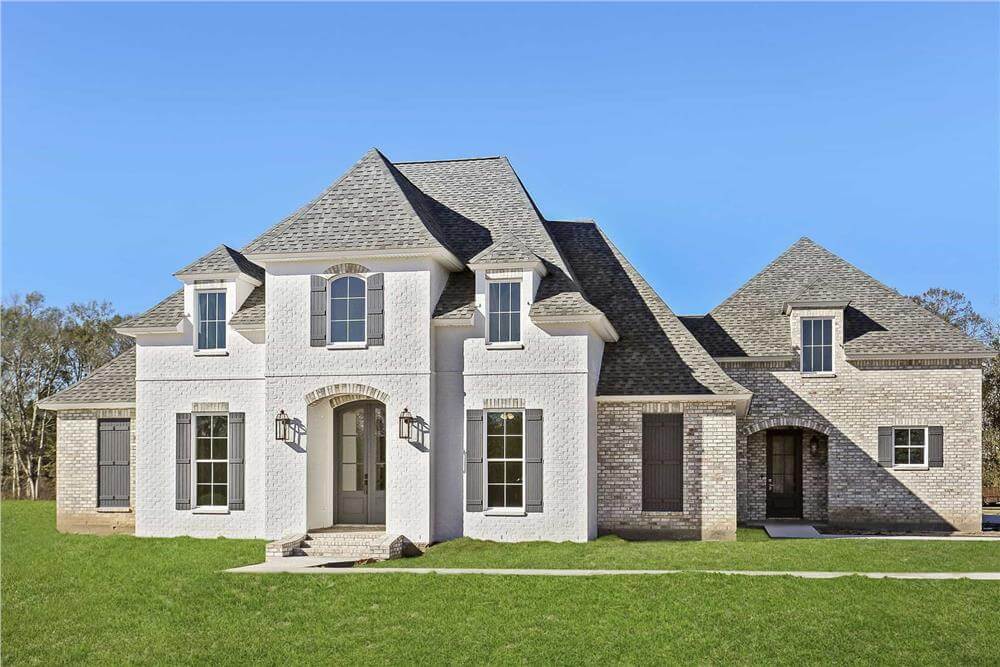 4-Bedroom European French Home with Bonus Room and Jack & Jill Bath (Floor Plan)