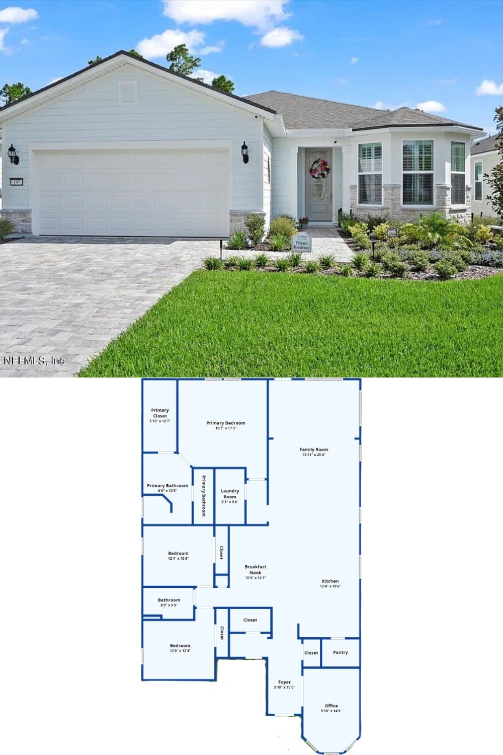 3-Bedroom Contemporary Style Single Family Home 