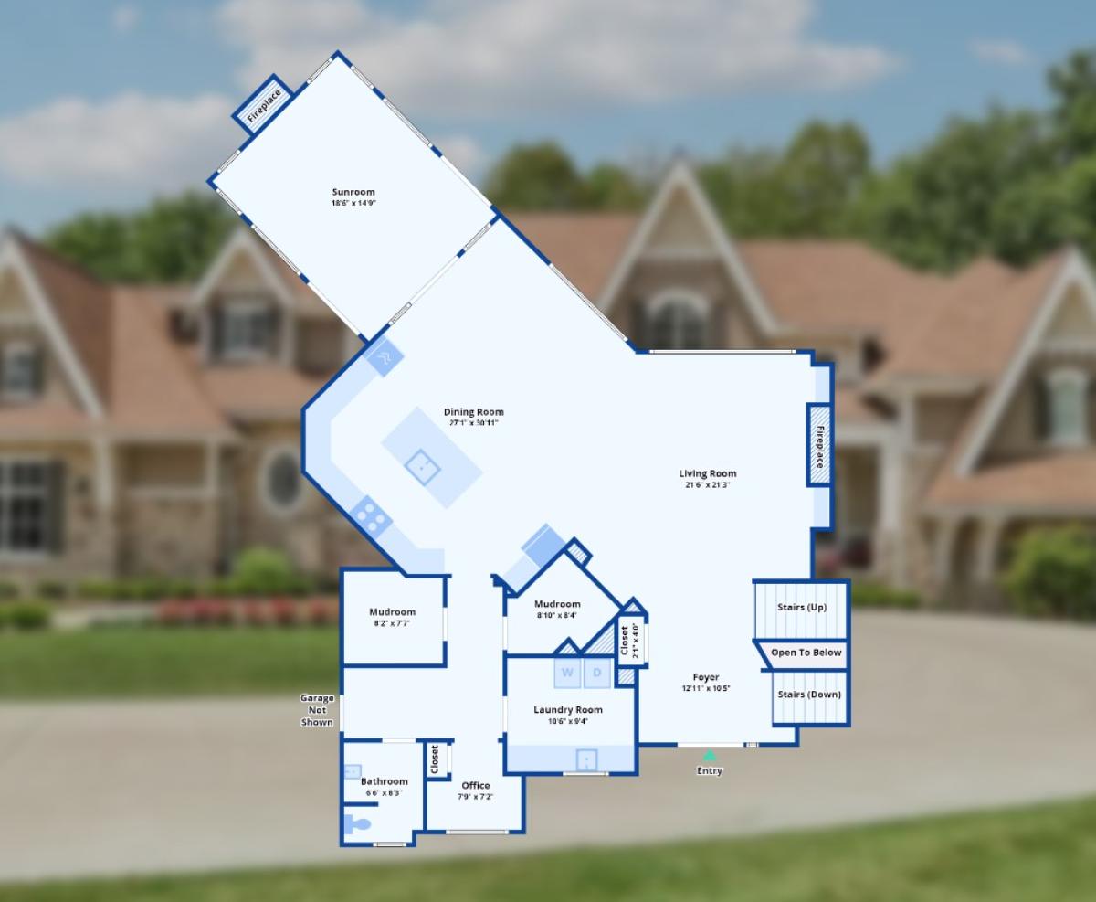 Floor plan of the house - first floor