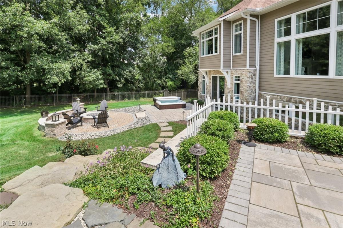 Patio and a hot tub.