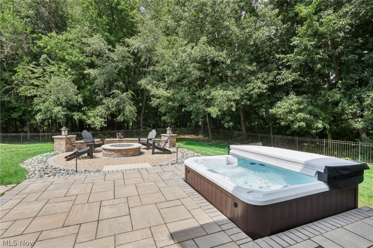 Hot tub and and fire pit