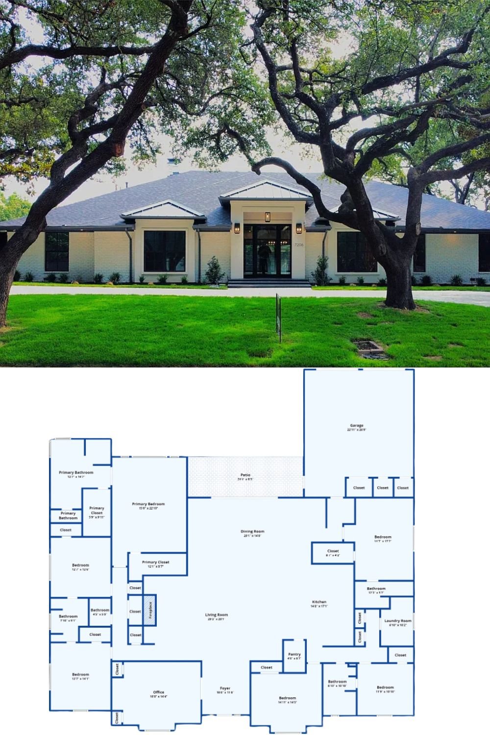 6-Bedroom Traditional Style Single Family Home