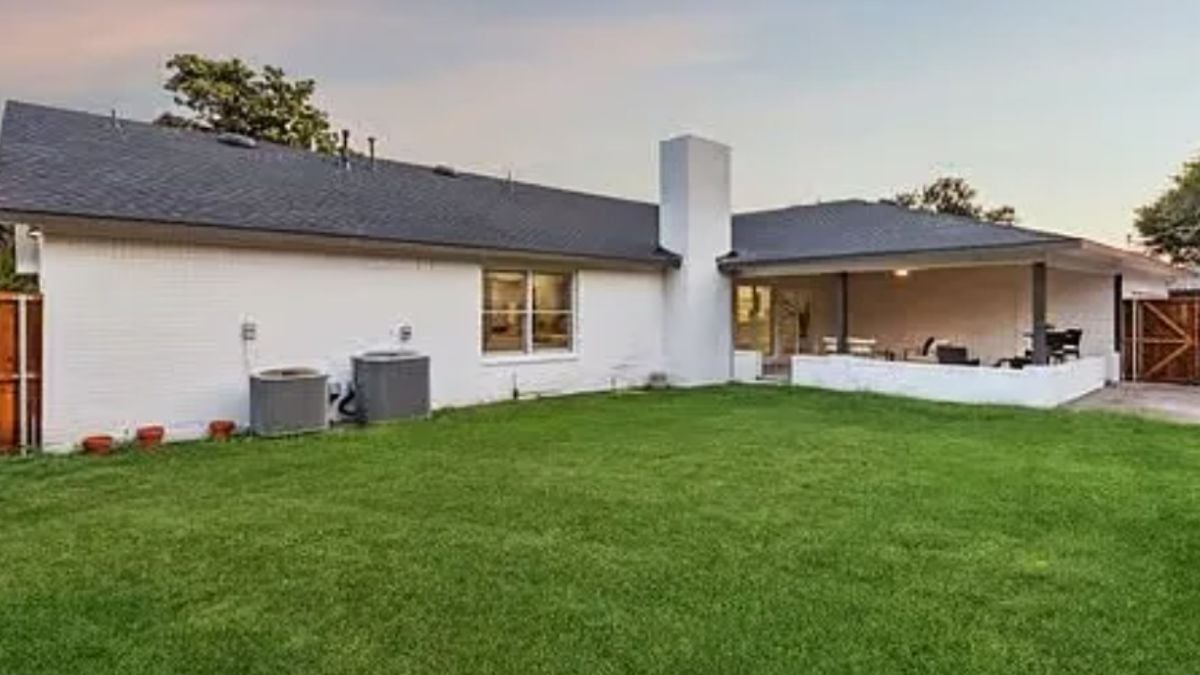 The property's backyard.