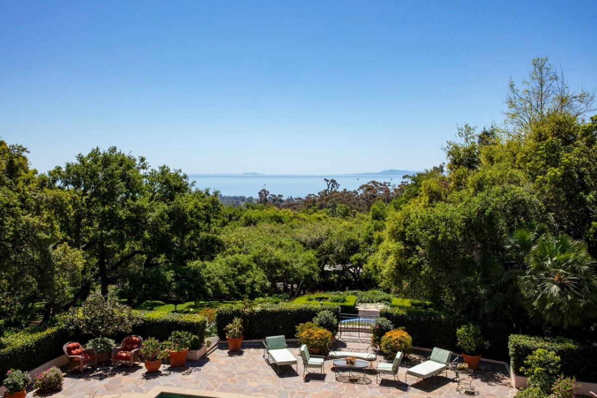 Ocean view from the mansion.